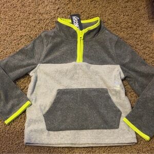 OshKosh B'gosh Gray and Neon Yellow Kids Hoodie